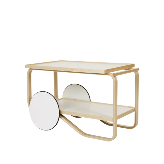 Artek Tea Trolley 901 — birch/white laminate