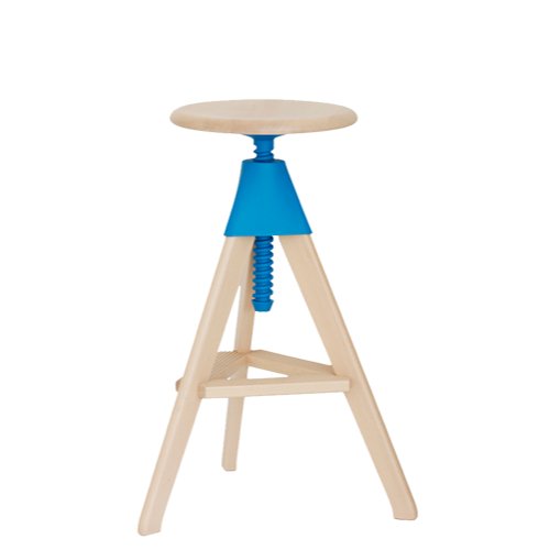 TOM AND JERRY - THE WILD BUNCH - Height-adjustable beech stool