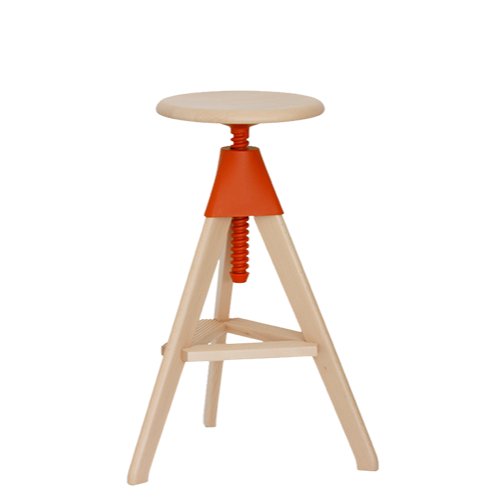 TOM AND JERRY - THE WILD BUNCH - Height-adjustable beech stool