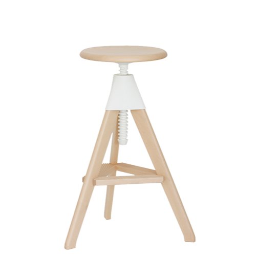 TOM AND JERRY - THE WILD BUNCH - Height-adjustable beech stool