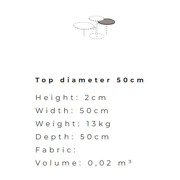 TRIS - Swivel coffee tabl