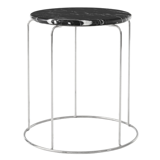 Wire Stool VP11 top, Nero Marquina marble