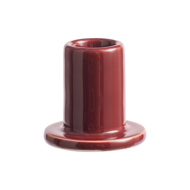 Tube candleholder by HAY #S, brown #