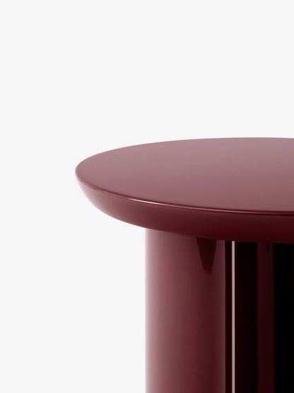 Tung JA3 side table, burgundy red