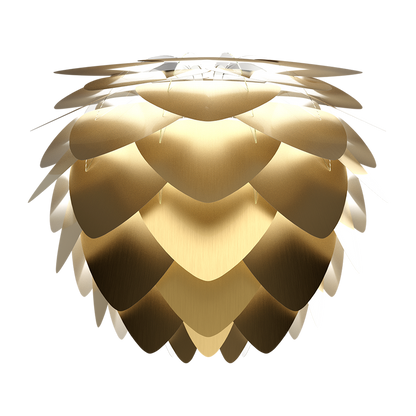 Aluvia Pendant, floor and table lampshade by Umage #Medium / Brushed brass