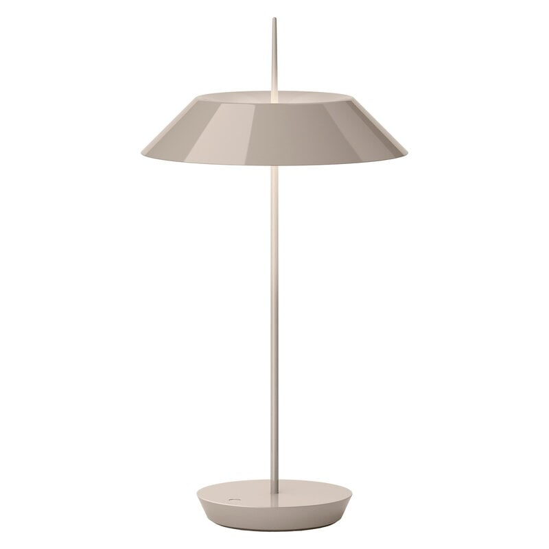 Mayfair Mini 5495 portable table lamp by Vibia #beige #