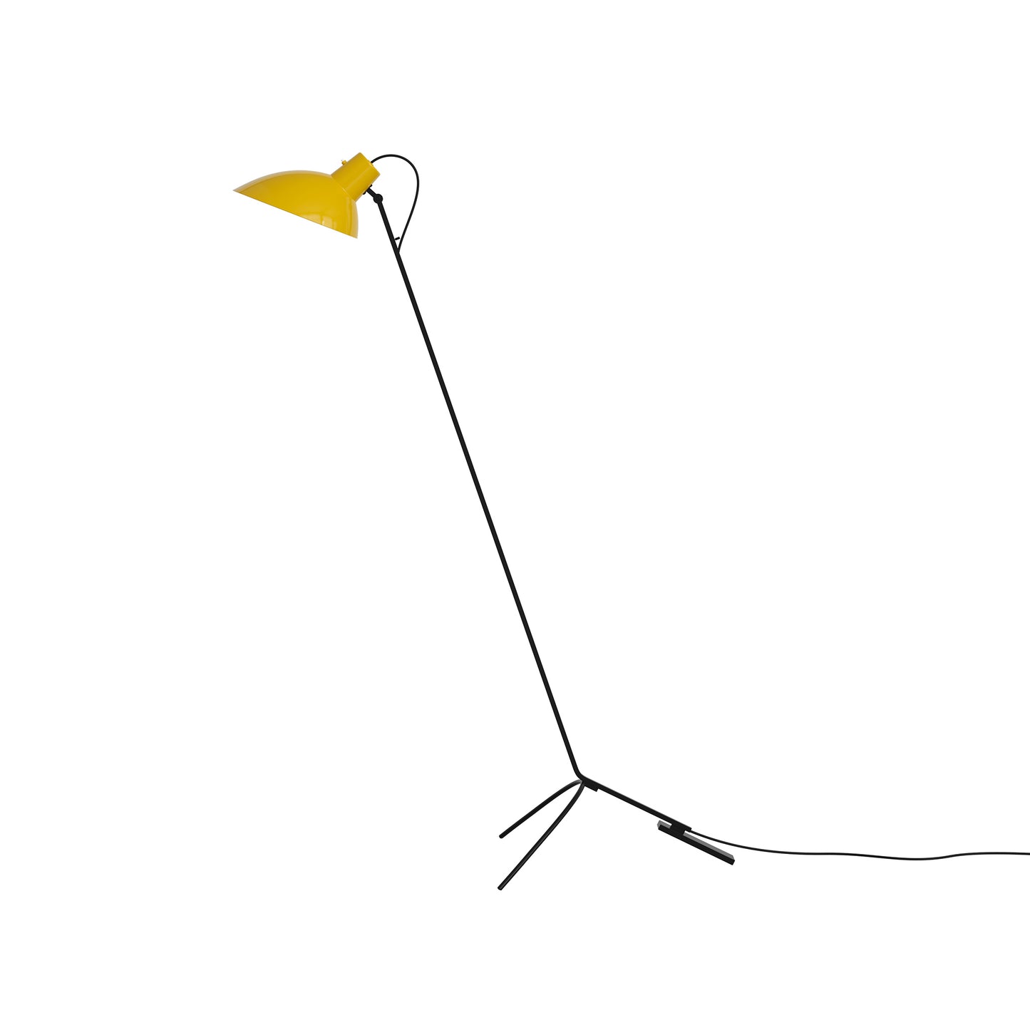 Floor Lamp Vv Cinquanta by Astep #Black Frame / Yellow Reflector