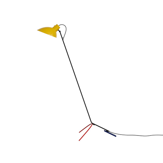 Floor Lamp Vv Cinquanta by Astep #Mondrian Frame / Yellow Reflector