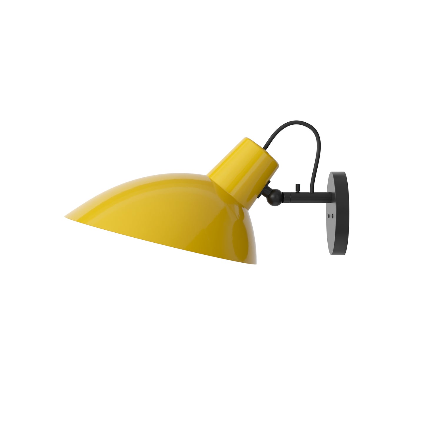 Wall Lamp VV Cinquanta by Astep #Black Mount / Yellow Reflector