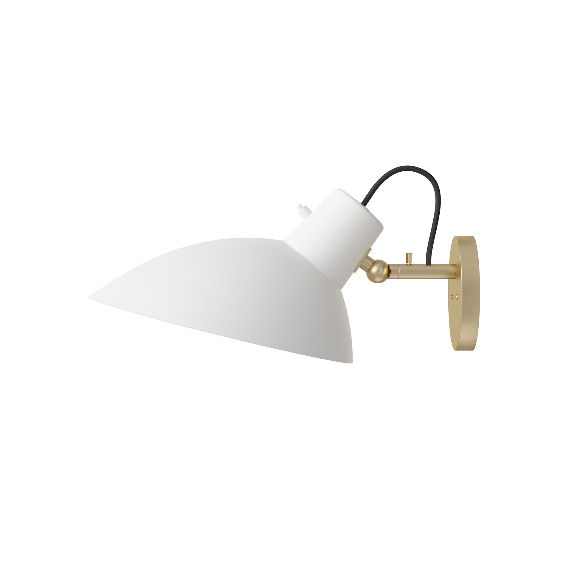 Wall Lamp VV Cinquanta by Astep #Brass Mount / White Reflector with Switch