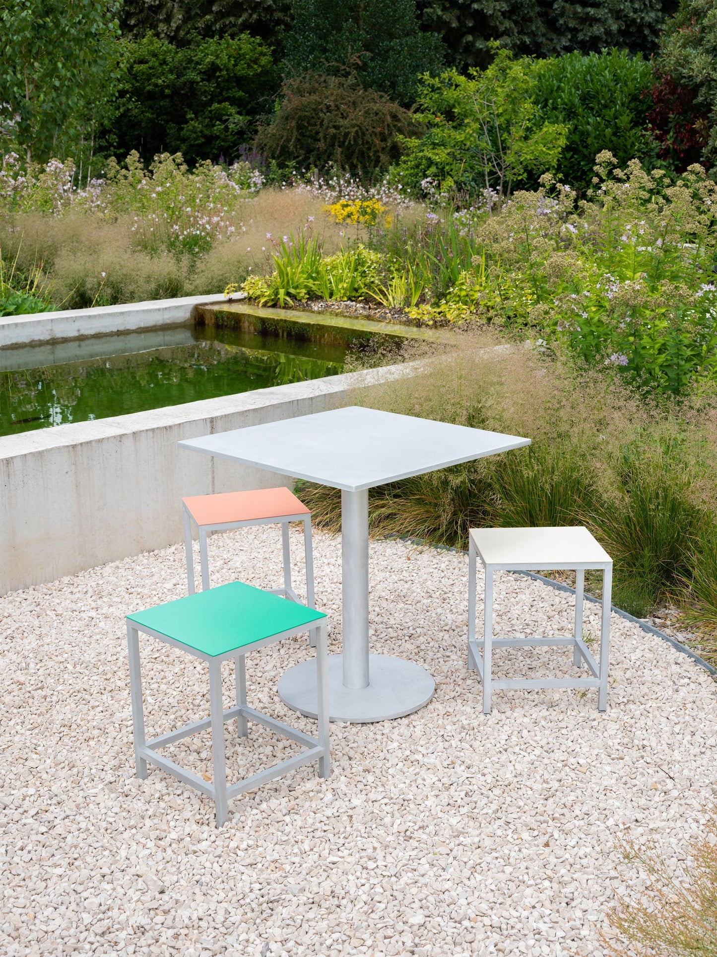 Alu stool, S, ivory