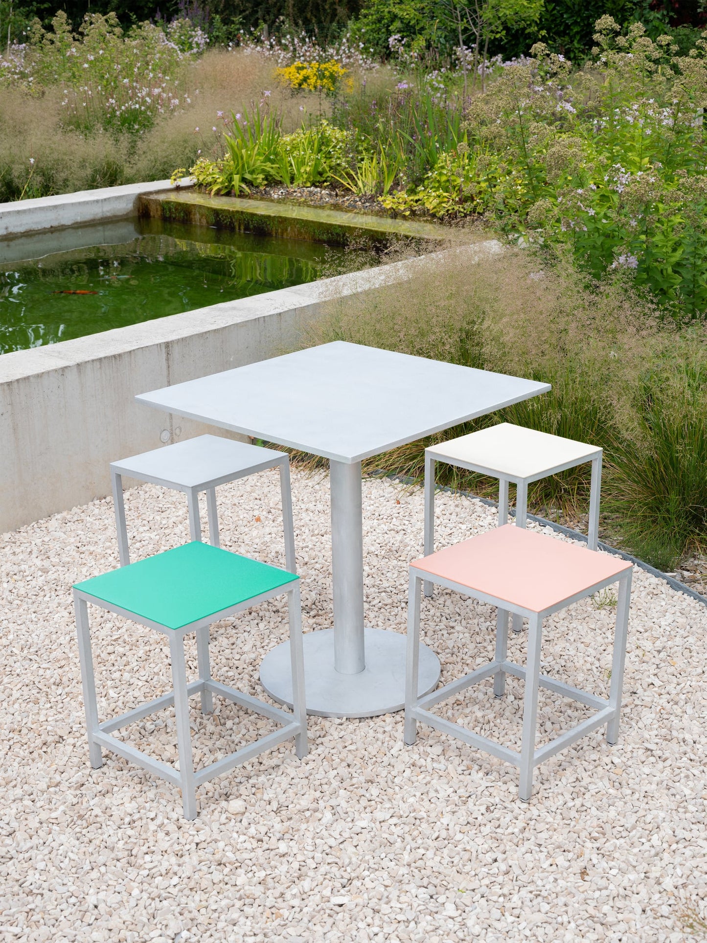 Alu stool, S, pink