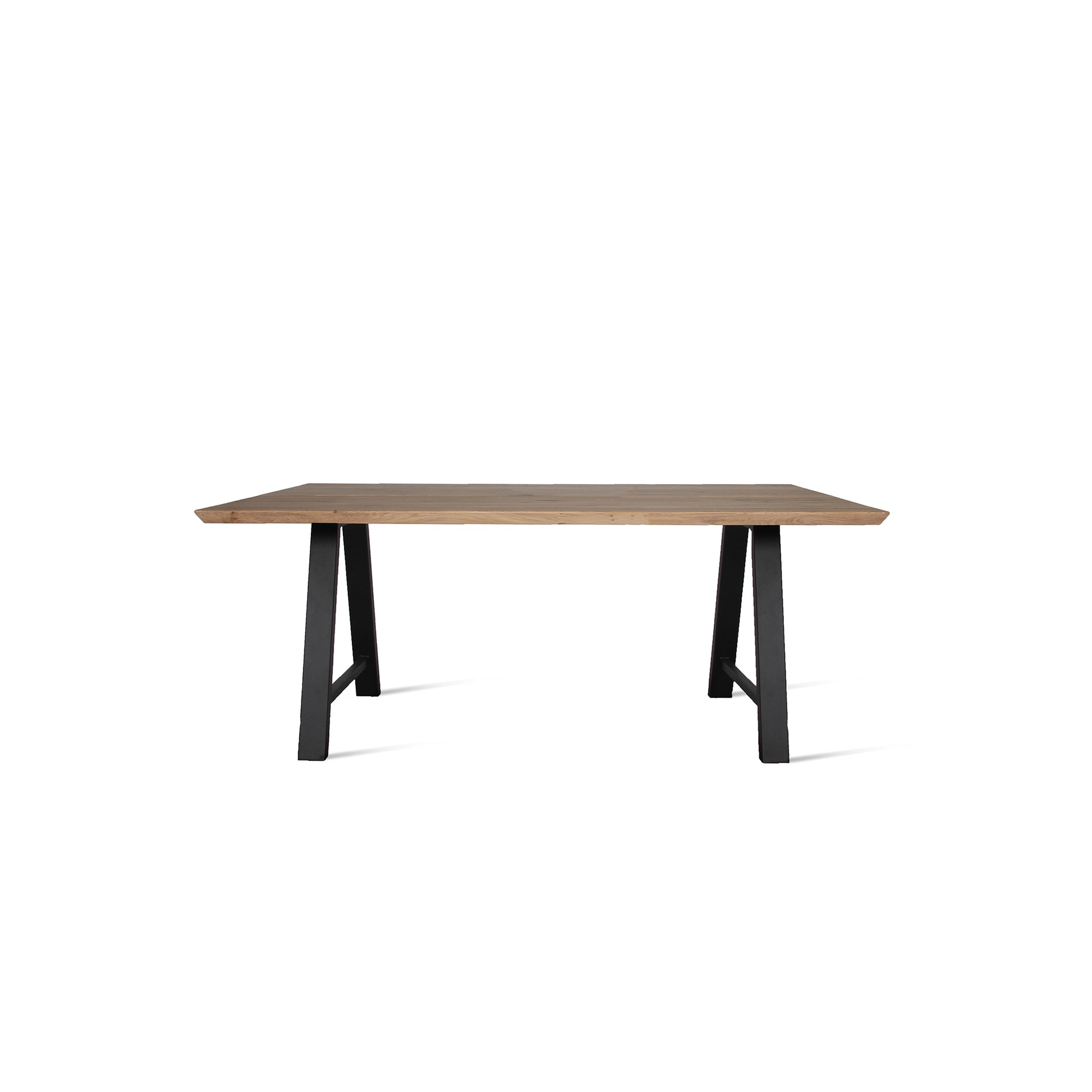 Rectangular Steel And Wood Table Albert A Base by Vincent Sheppard #Black/180