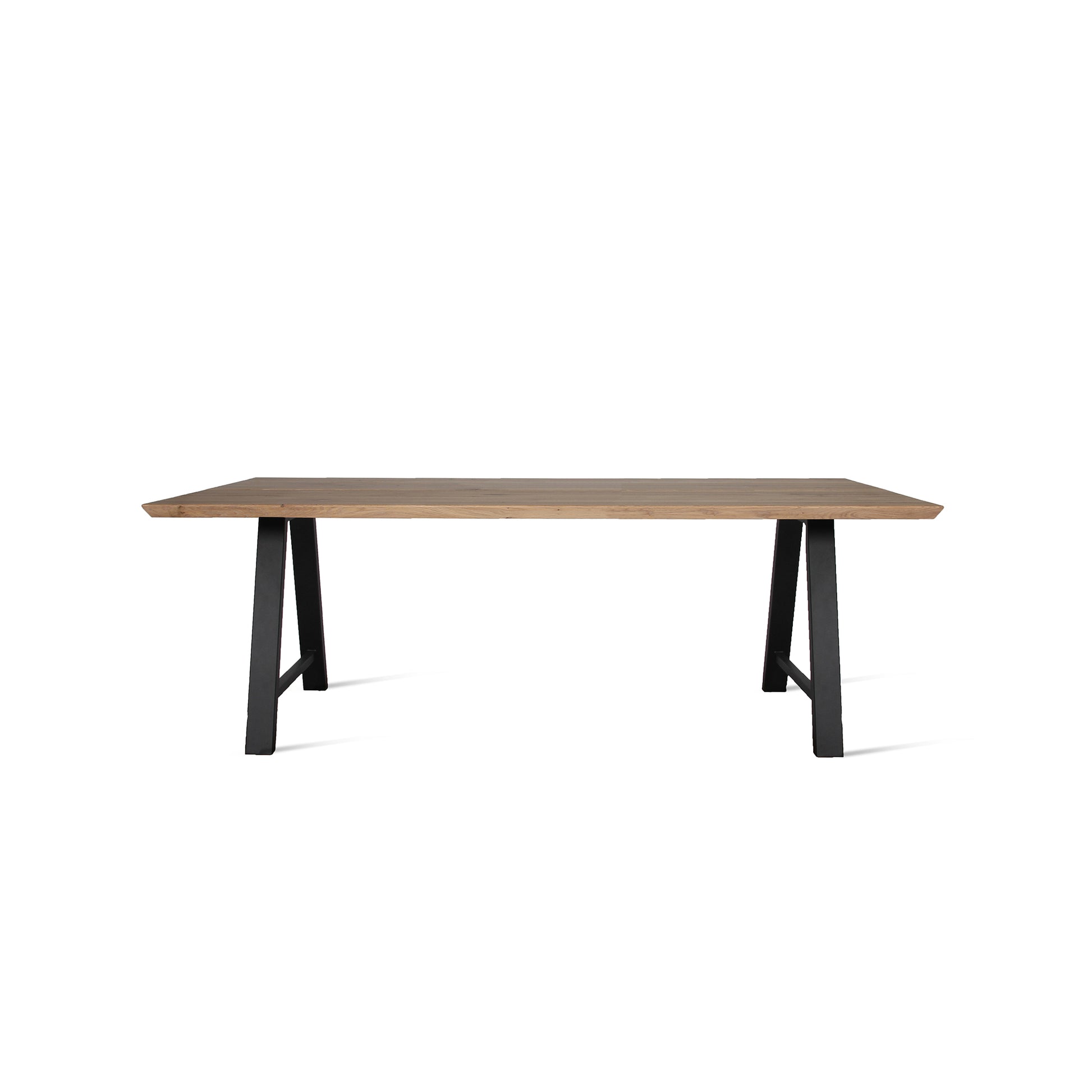 Rectangular Steel And Wood Table Albert A Base by Vincent Sheppard #Black/200