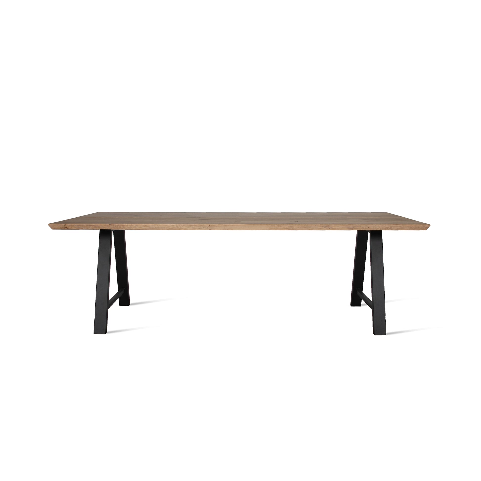 Rectangular Steel And Wood Table Albert A Base by Vincent Sheppard #Black/220