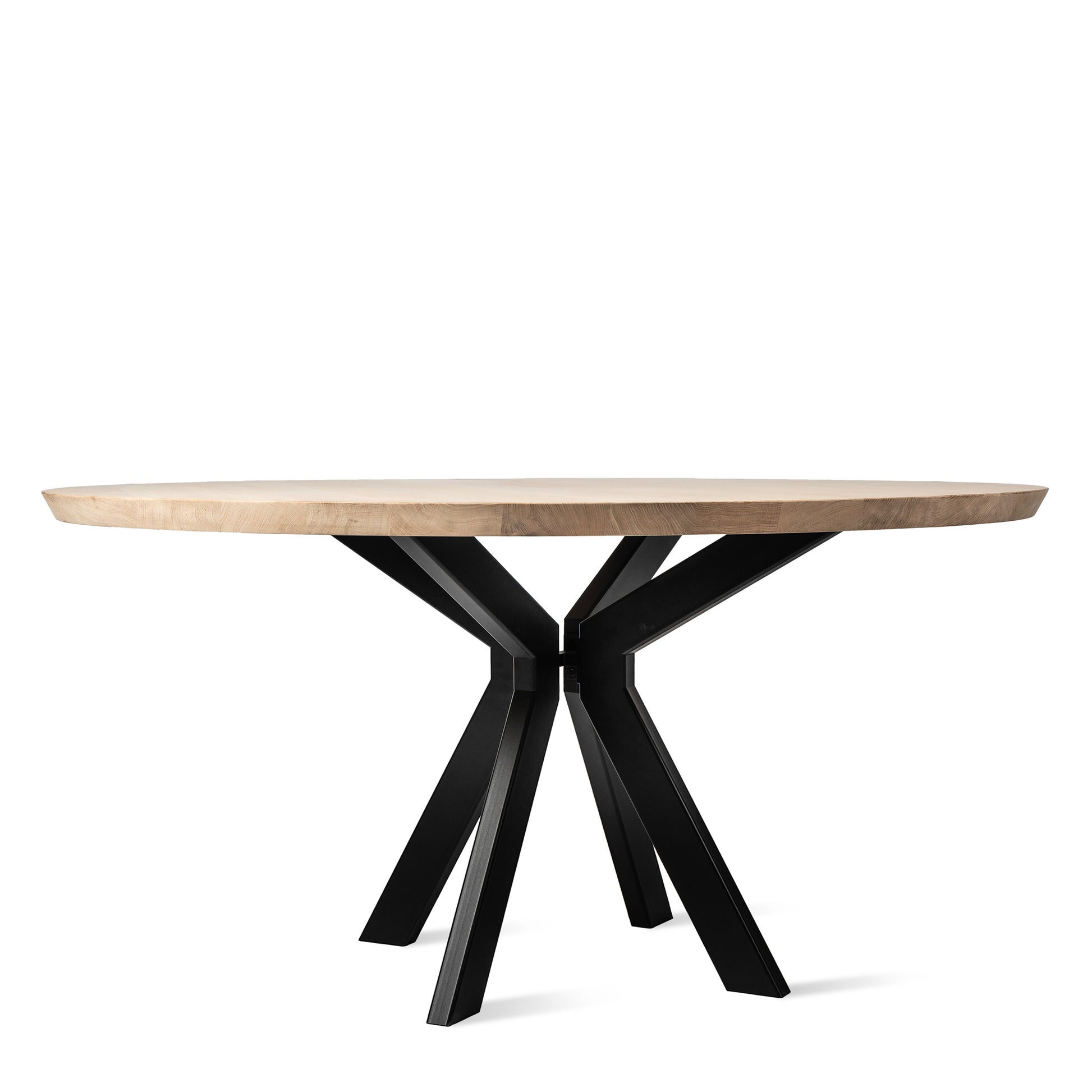 Round Steel And Wood Table Albert by Vincent Sheppard #Ø150 x H76