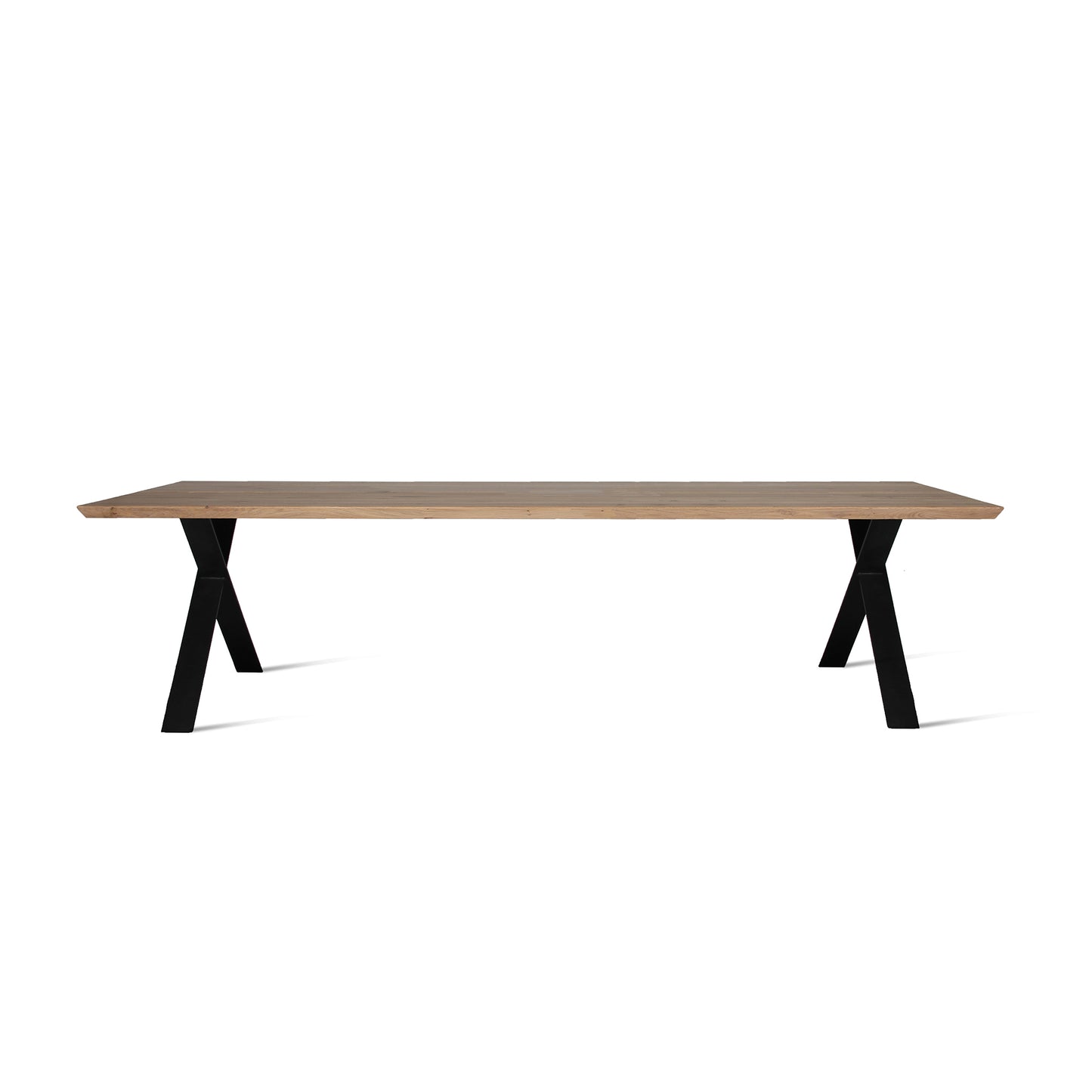 Rectangular Steel And Wood Table Albert X Base by Vincent Sheppard #Black/260