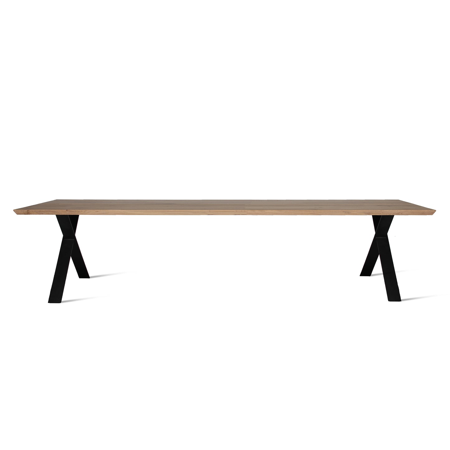 Rectangular Steel And Wood Table Albert X Base by Vincent Sheppard #Black/300