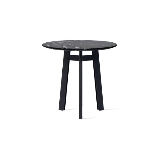 Round Side Table Groove by Vincent Sheppard #Nero marquina marble