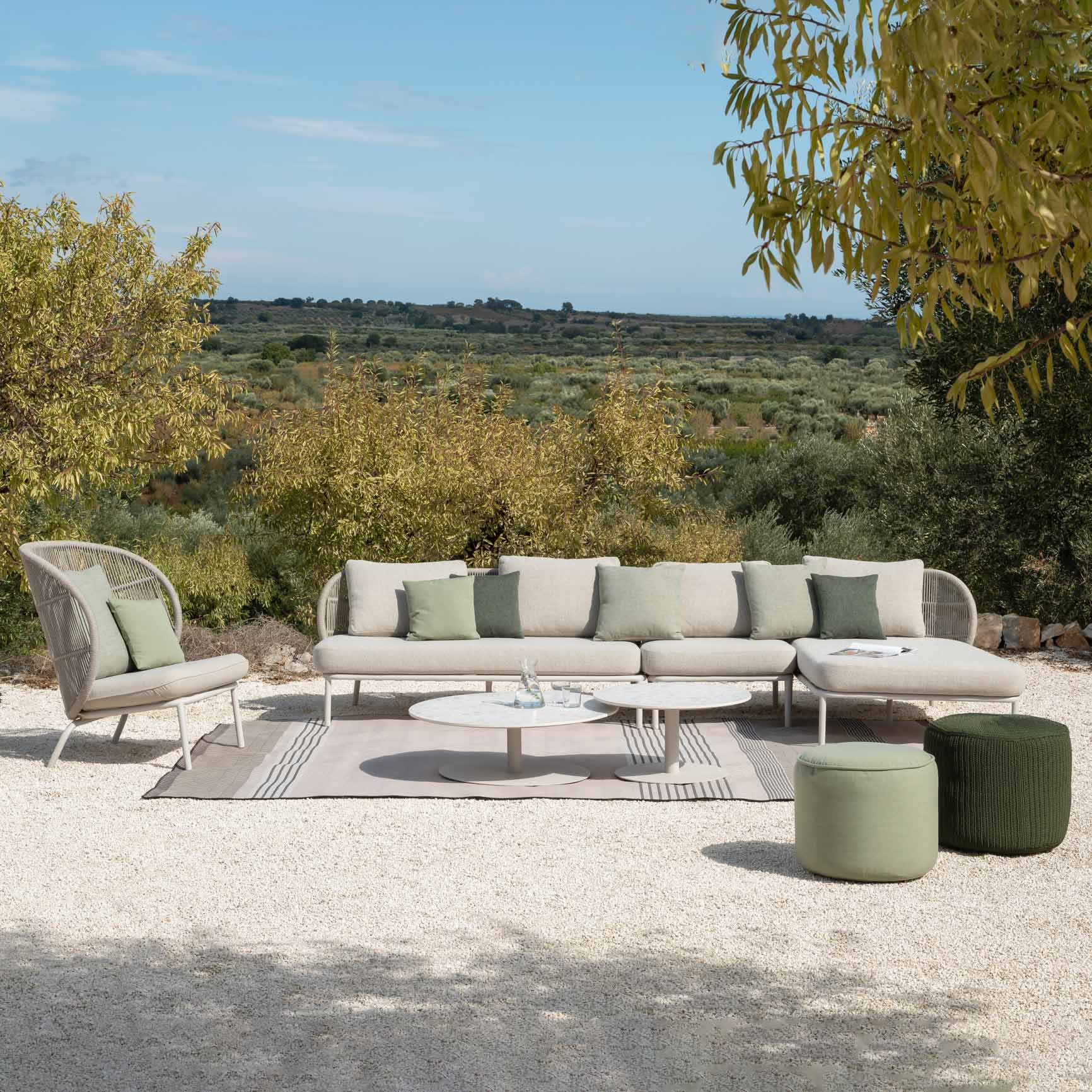 Rope Garden Armchair Kodo Cocoon by Vincent Sheppard #DUNE WHITE