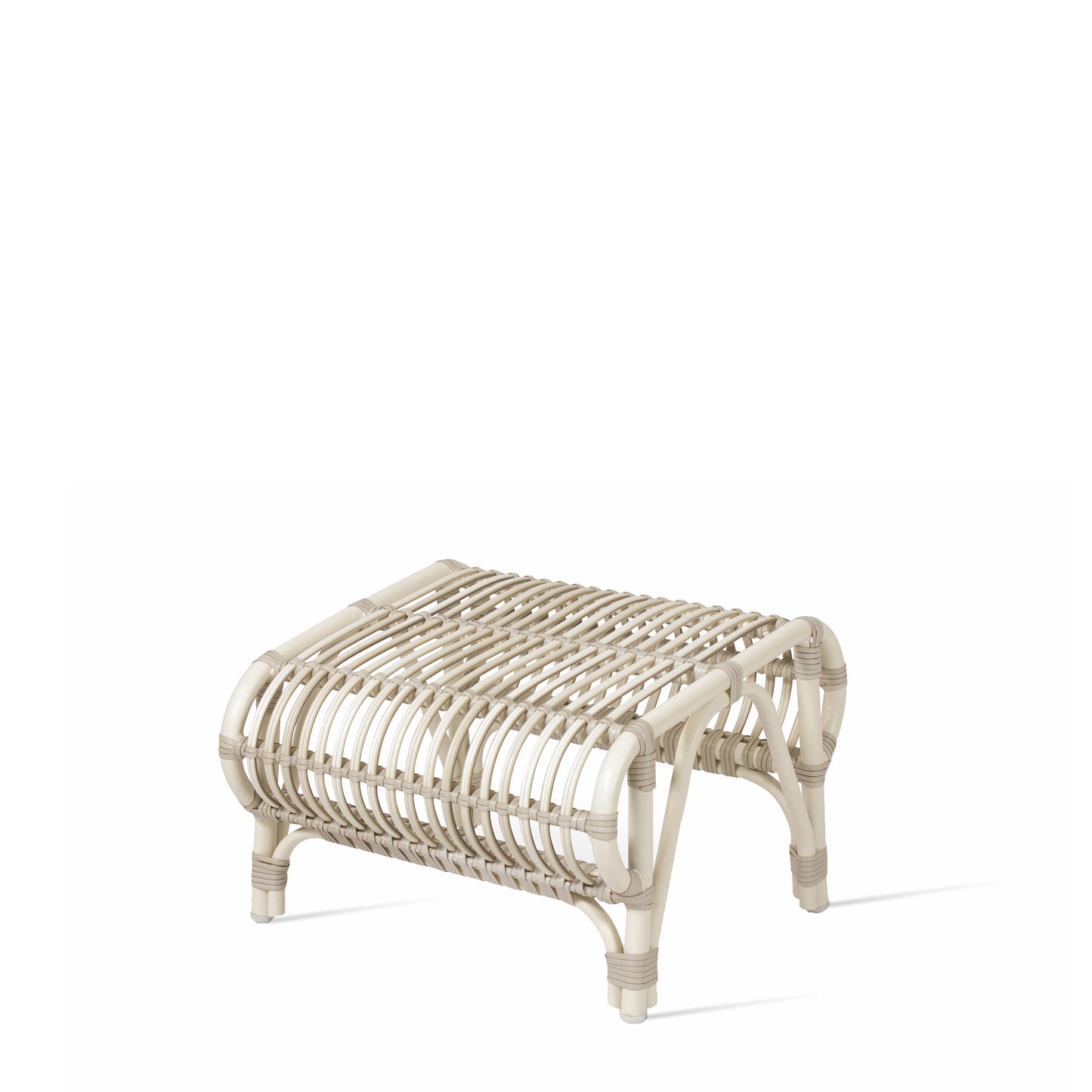 Rectangular Wicker Garden Footstool Lucy by Vincent Sheppard