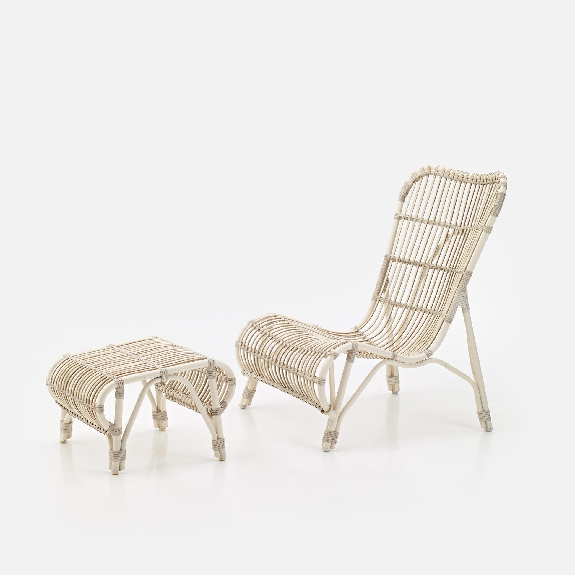 Wicker garden Lounge Chair Lucy by Vincent Sheppard