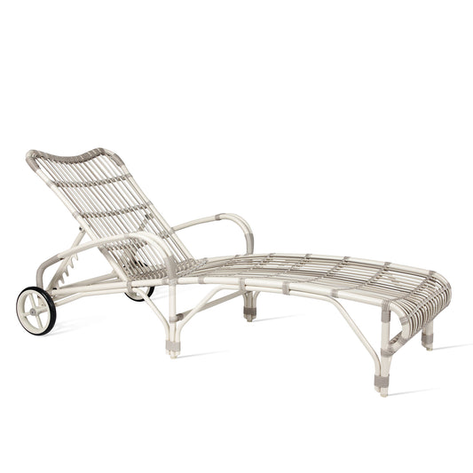 Wicker SunLounger With Armrests Lucy by Vincent Sheppard