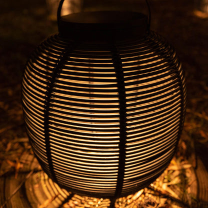 Solar Powered Wicker Lantern Tika by Vincent Sheppard #Black