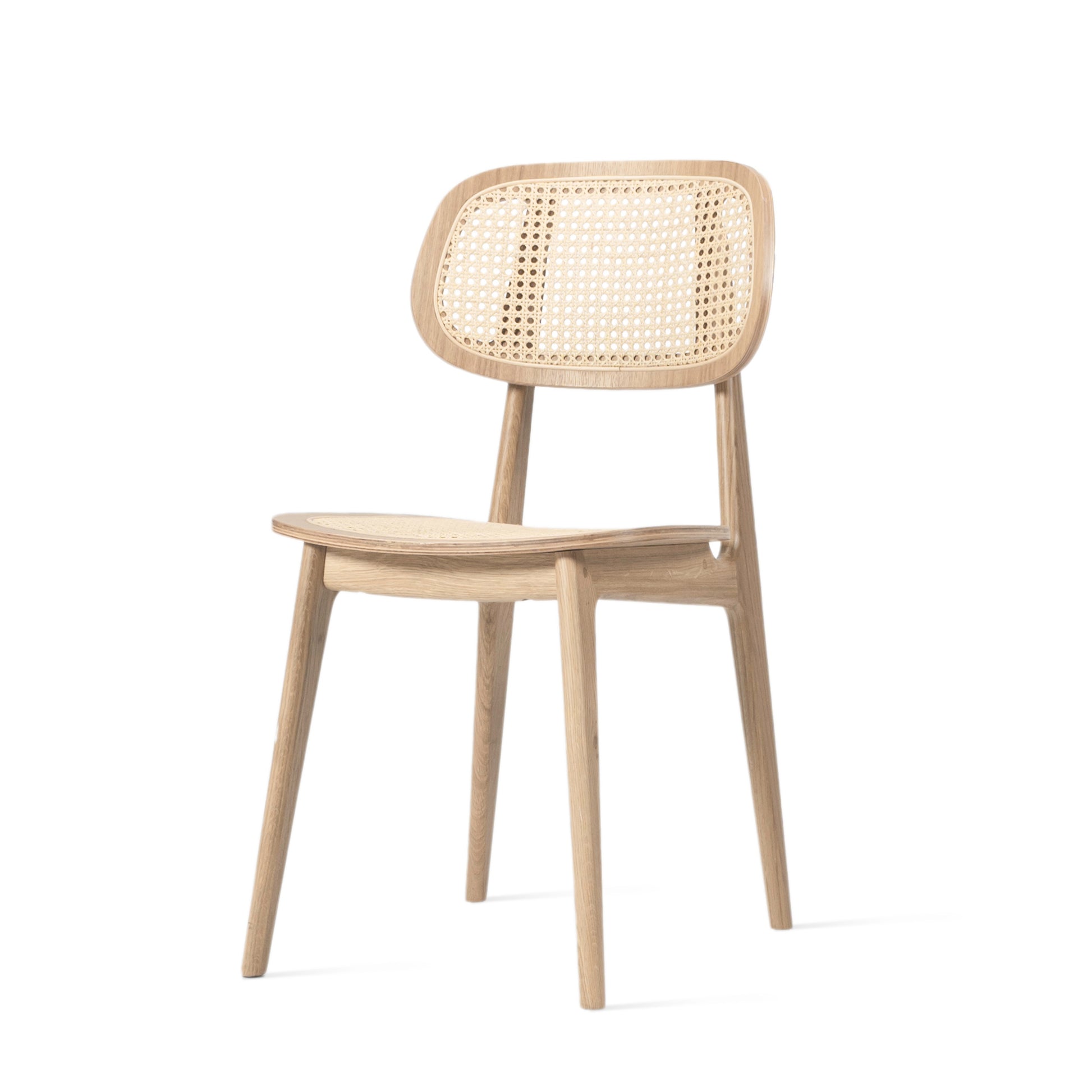 wooden dining chair with Woven Cane seat Titus by Vincent Sheppard #Natural oak