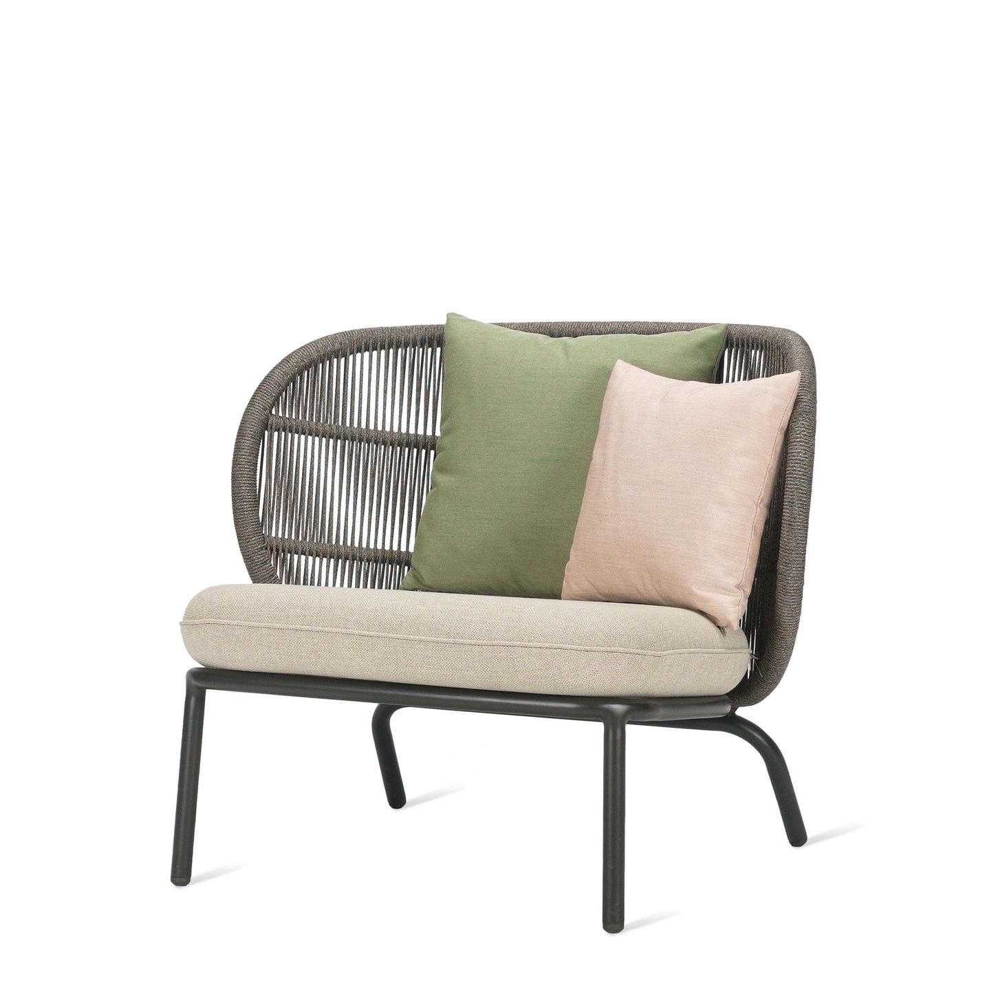 Rope Garden Lounge Armchair Kodo by Vincent Sheppard #FOSSIL GREY