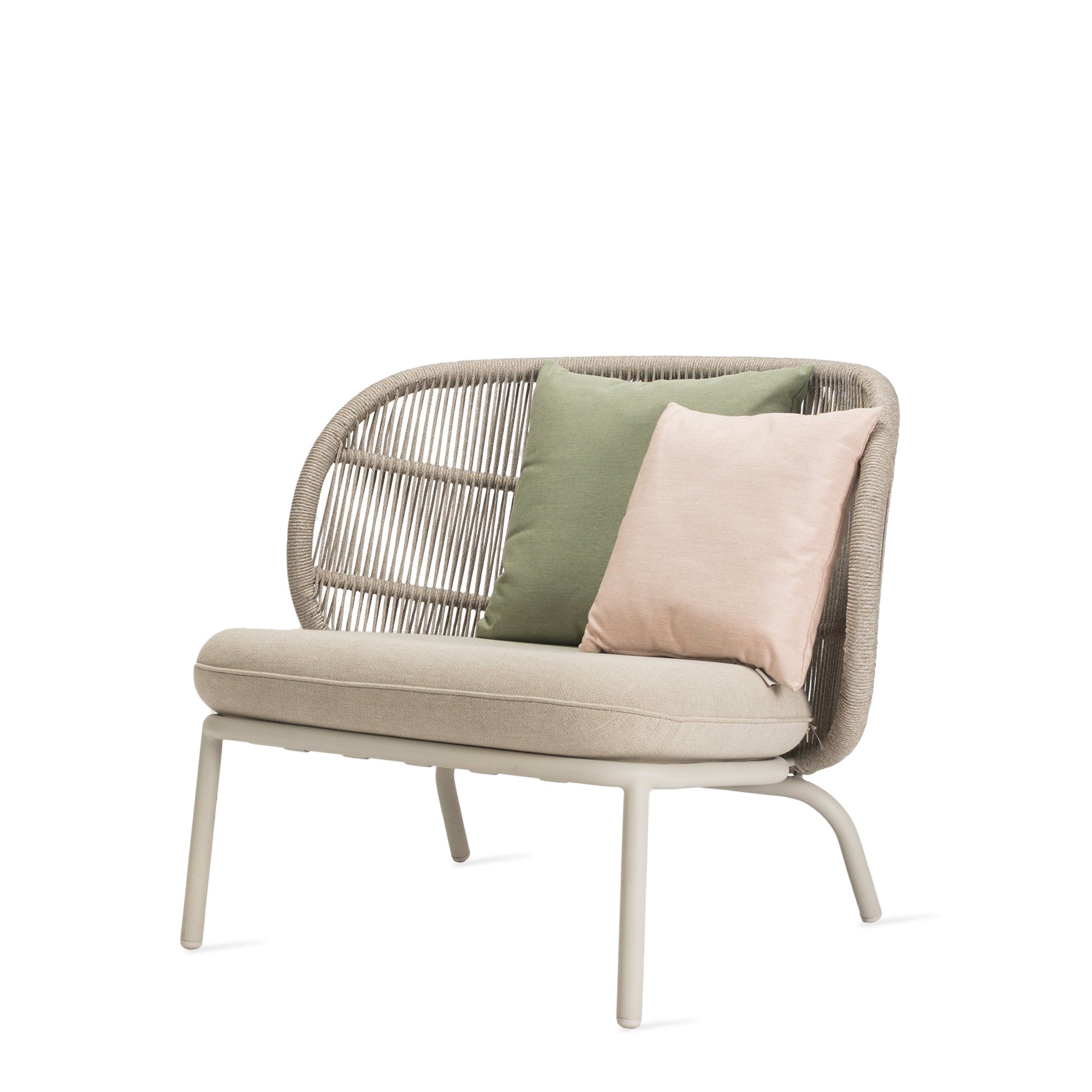 Rope Garden Lounge Armchair Kodo by Vincent Sheppard #DUNE WHITE