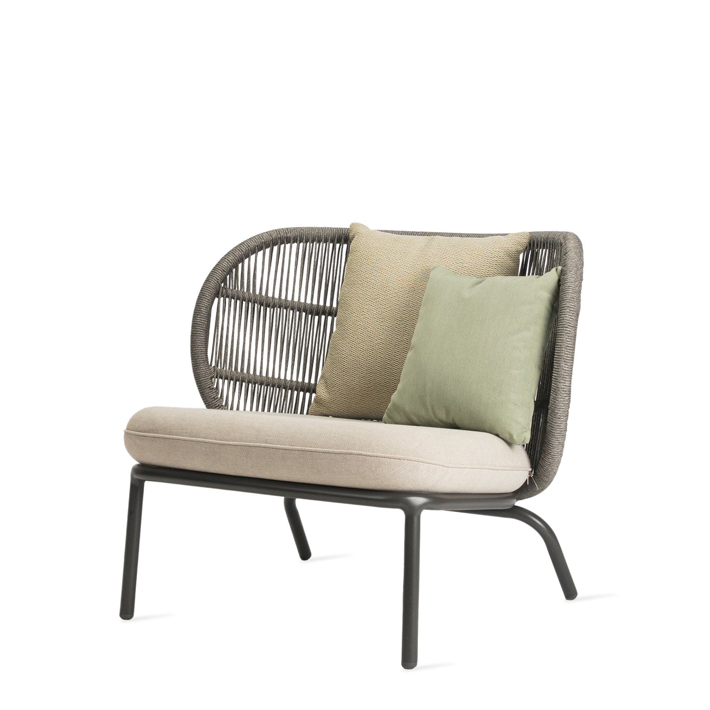 Rope Garden Lounge Armchair Kodo by Vincent Sheppard #FOSSIL GREY