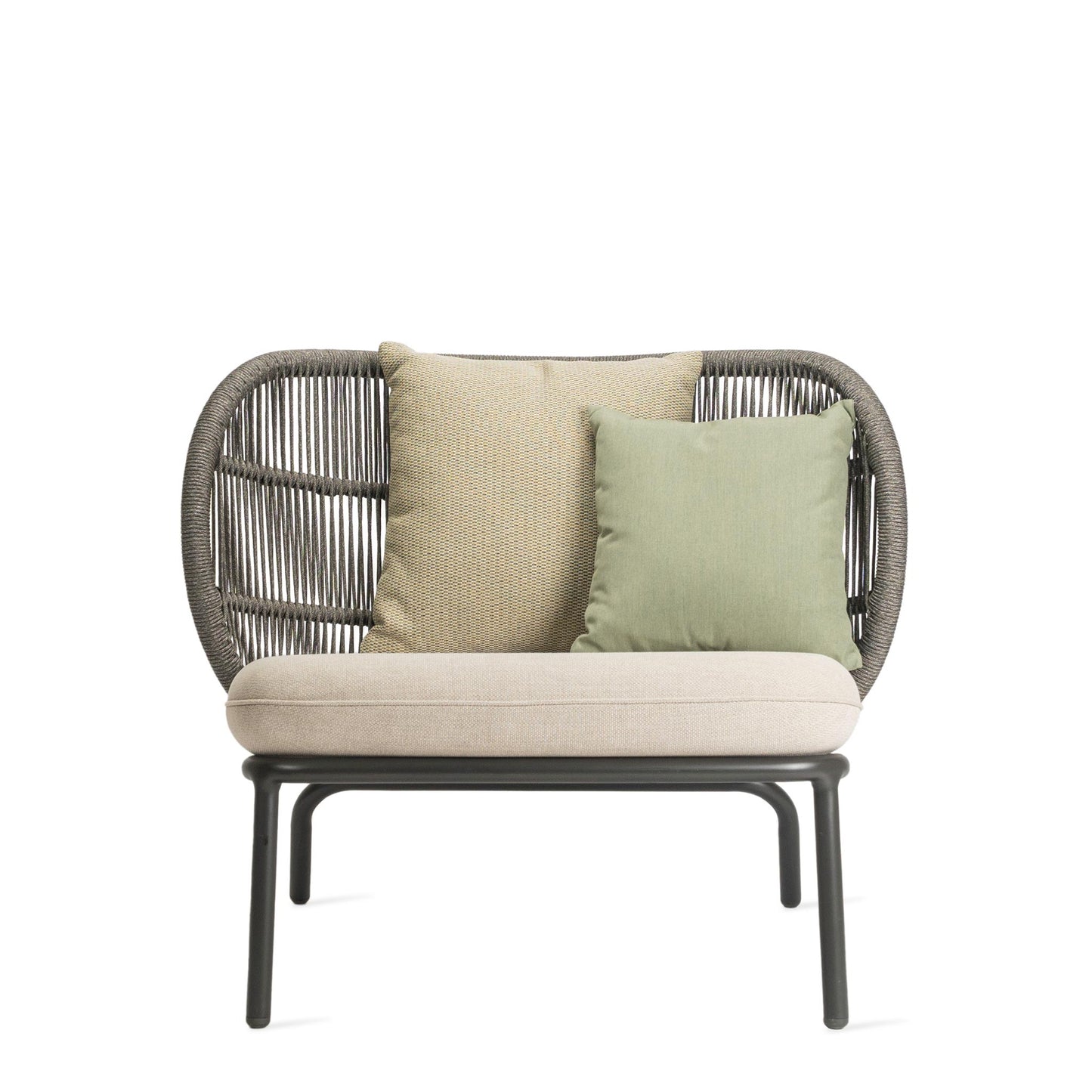 Rope Garden Lounge Armchair Kodo by Vincent Sheppard #FOSSIL GREY