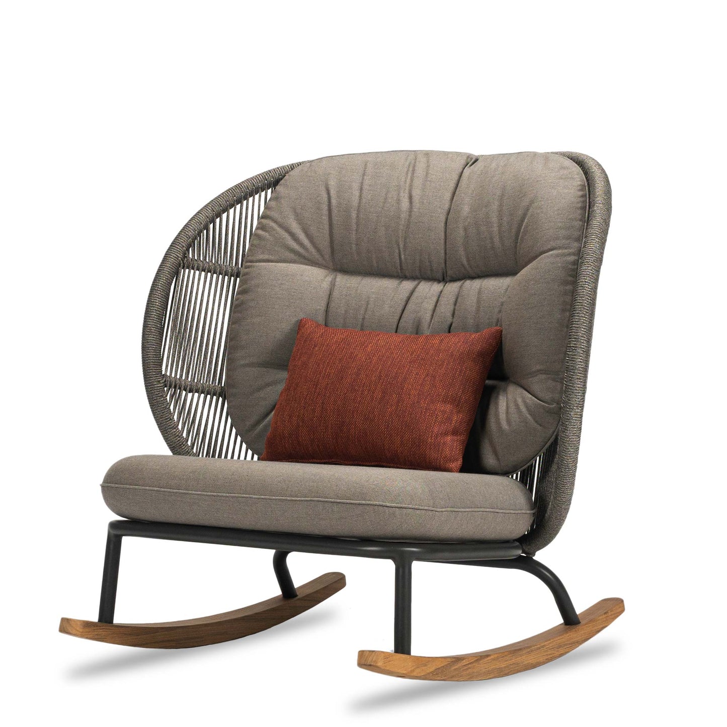 Rocking Rope Garden Armchair Kodo by Vincent Sheppard #FOSSIL GREY