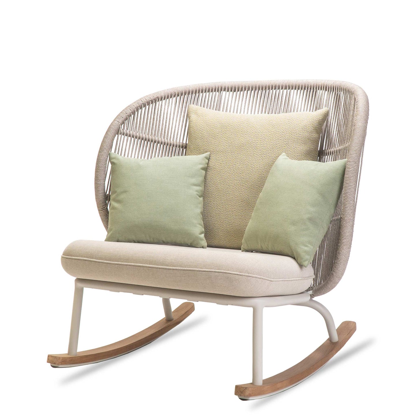 Rocking Rope Garden Armchair Kodo by Vincent Sheppard #DUNE WHITE