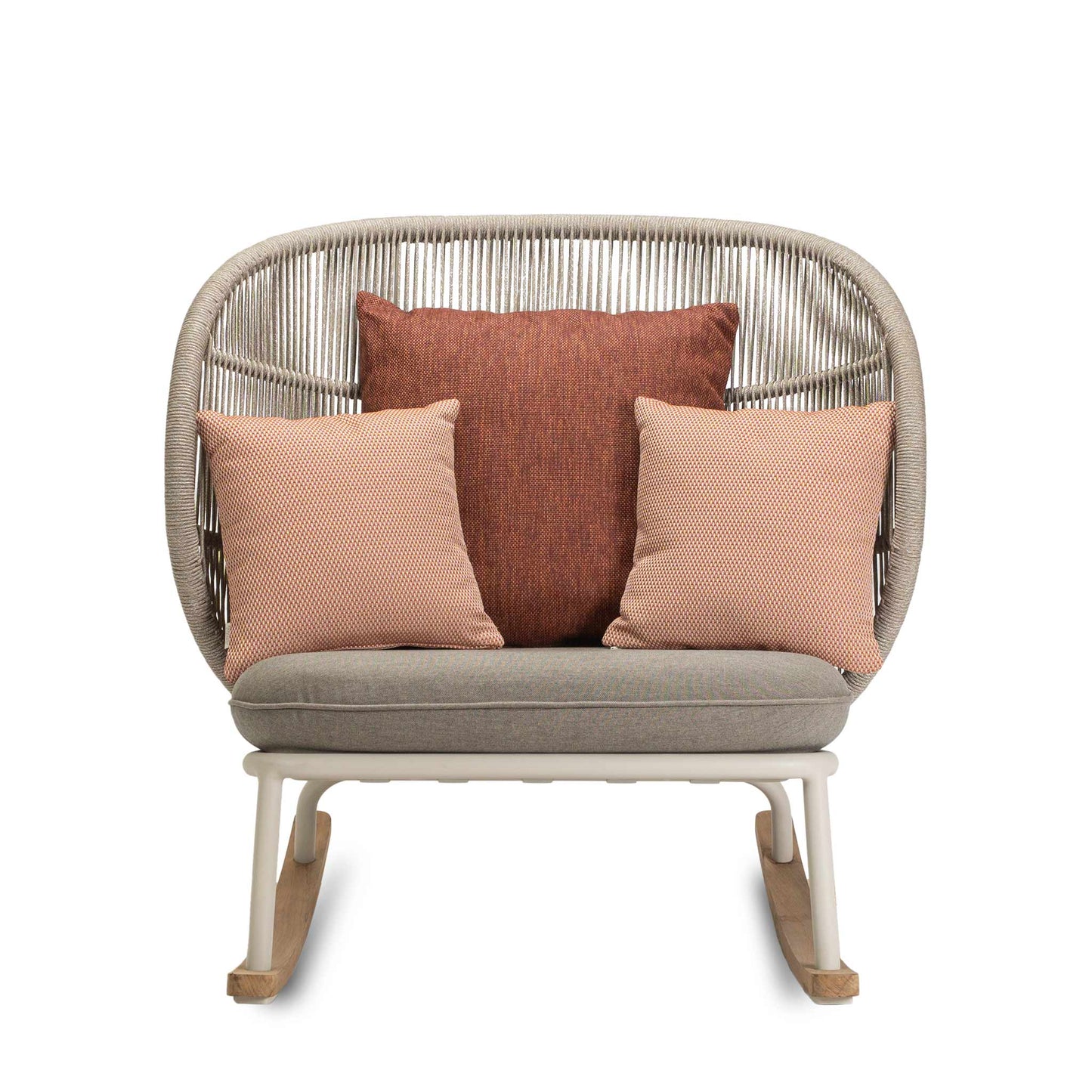 Rocking Rope Garden Armchair Kodo by Vincent Sheppard #DUNE WHITE