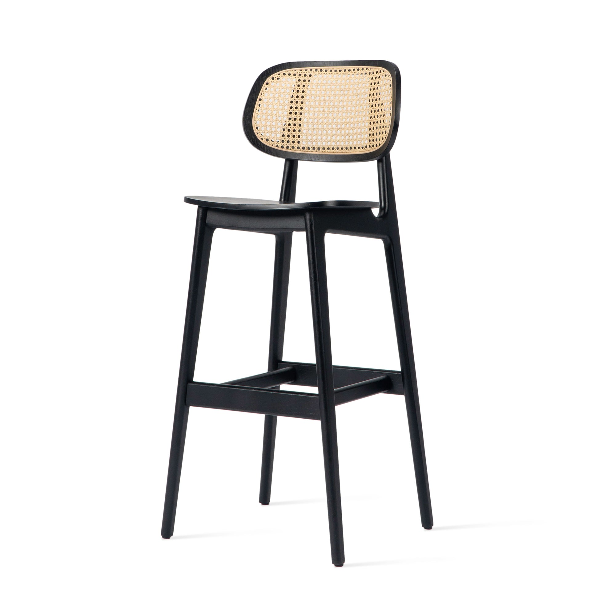 wooden bar stool Titus by Vincent Sheppard #Black stained oak