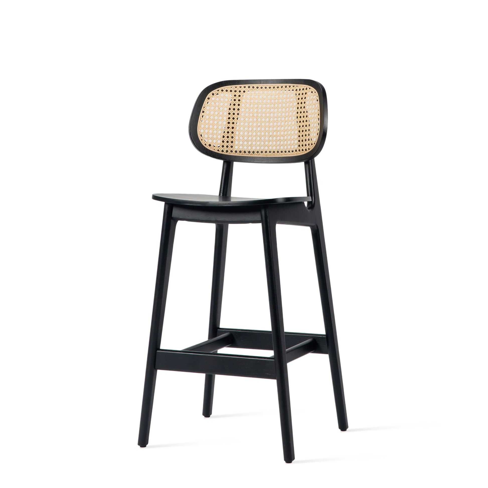 wooden counter stool TITUS by Vincent Sheppard #Black stained oak