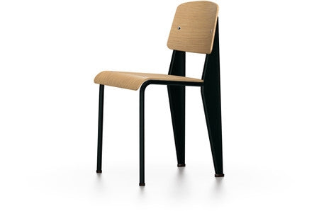 Standard Dining Chair by Vitra #Deep Black/Oak