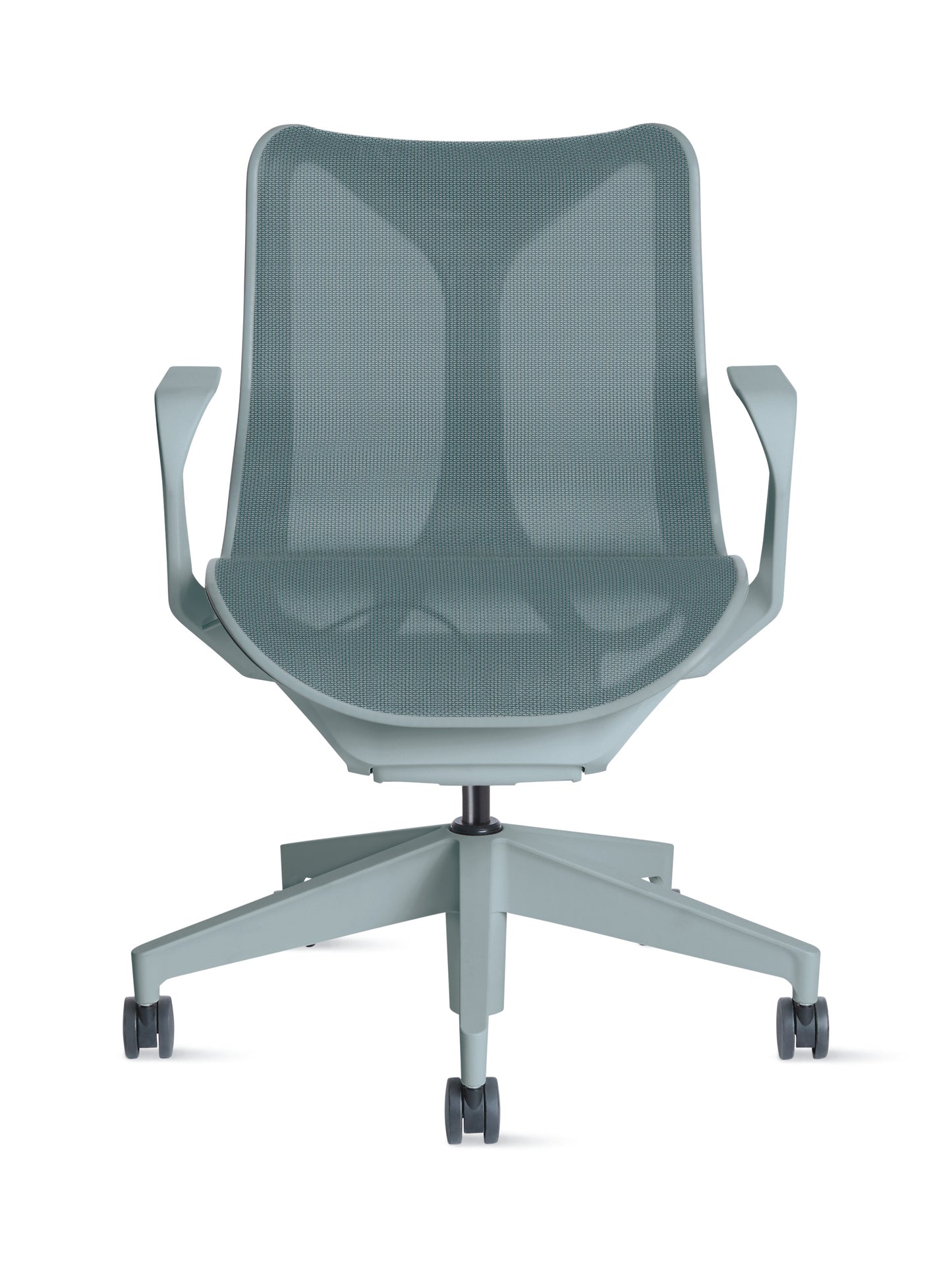 Cosm - Ergonomic Office Chair With Low Back by Herman Miller #Fixed Arm/Glacier/2.5-inch Carpet Caster