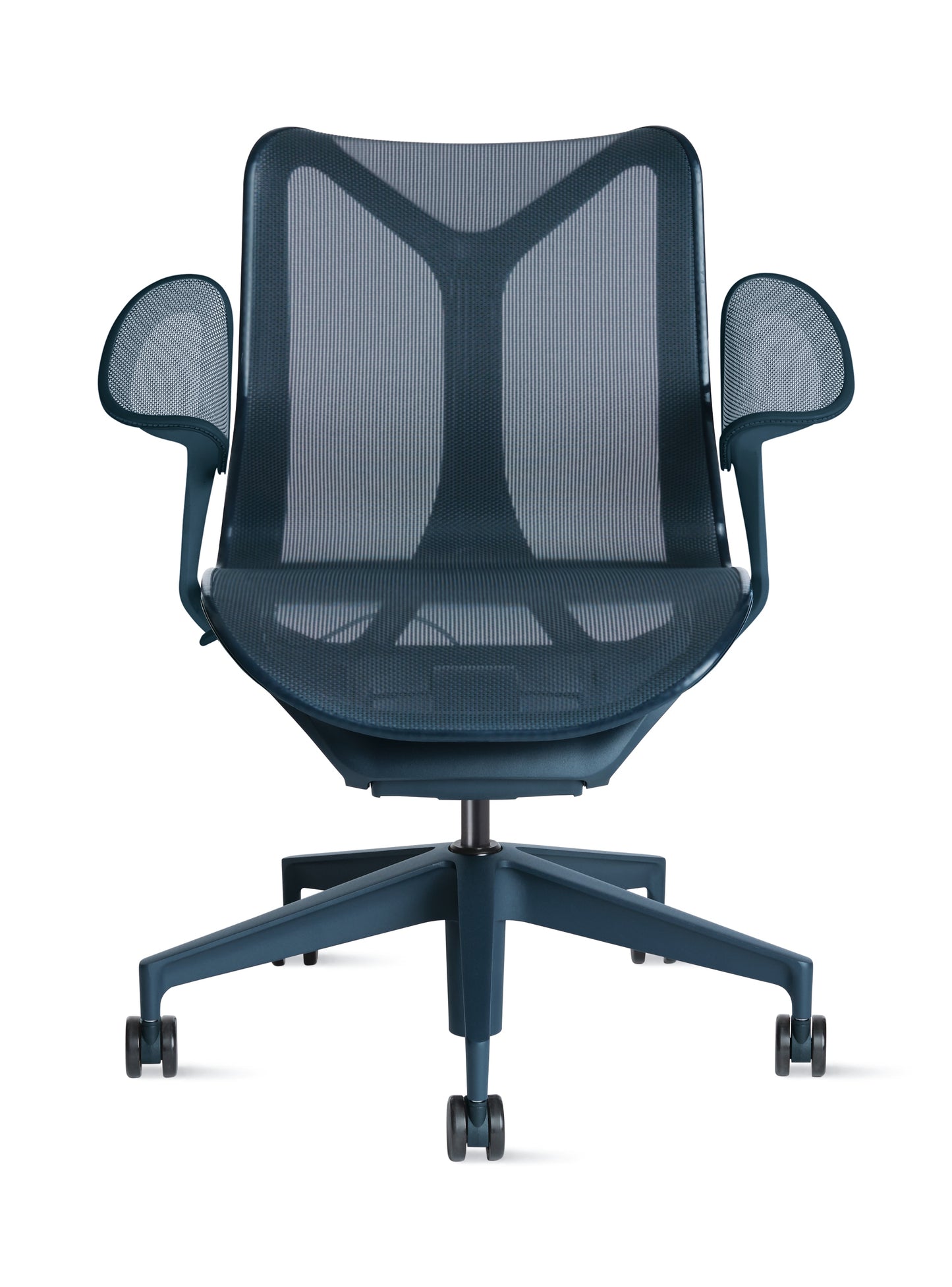Cosm - Ergonomic Office Chair With Low Back by Herman Miller #Leaf Arm/Nightfall/2.5-inch Hard Floor or Carpet Caster with Quiet Roll