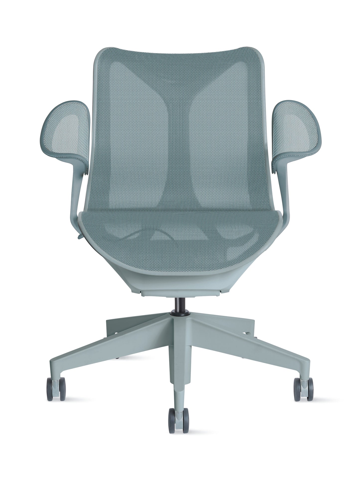 Cosm - Ergonomic Office Chair With Low Back by Herman Miller #Leaf Arm/Glacier/2.5-inch Hard Floor or Carpet Caster with Quiet Roll