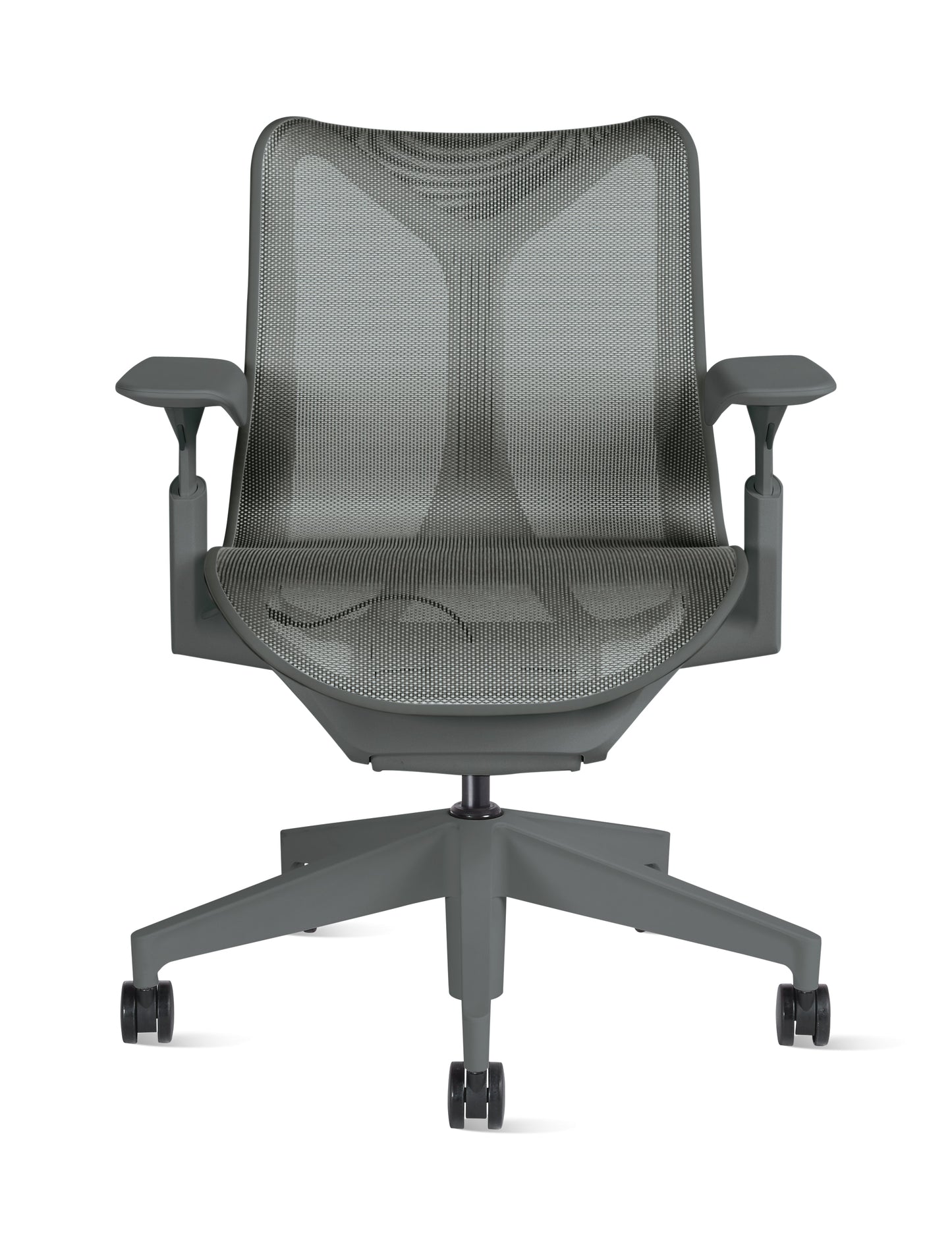 Cosm - Ergonomic Office Chair With Low Back by Herman Miller #Adjustable Arm/Carbon/2.5-inch Carpet Caster