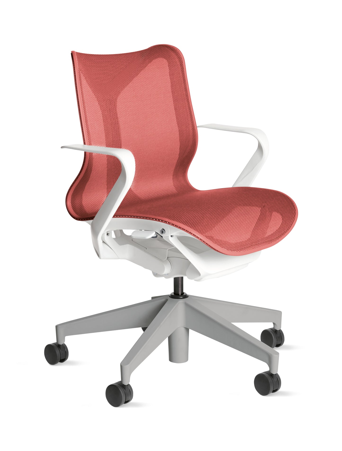 Cosm - Ergonomic Office Chair With Low Back by Herman Miller #Fixed Arm/Studio White / Canyon/2.5-inch Carpet Caster