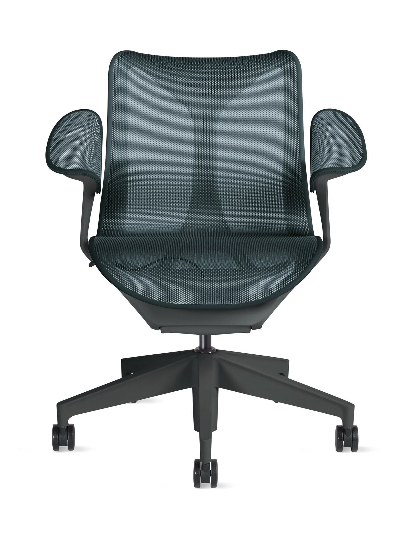 Cosm - Ergonomic Office Chair With Low Back by Herman Miller #Leaf Arm/Graphite / Nightfall/2.5-inch Carpet Caster