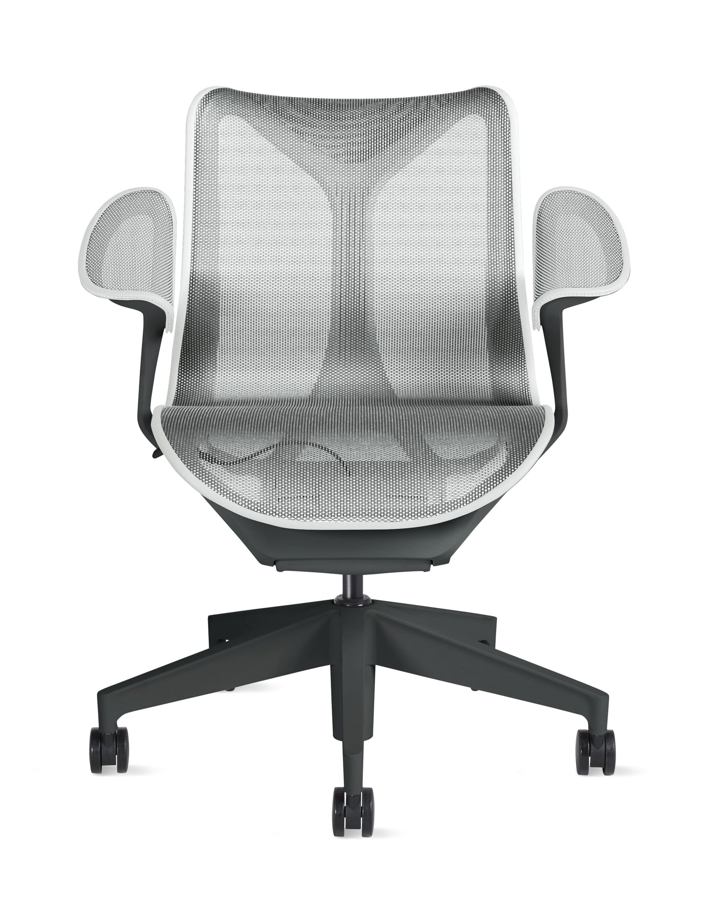 Cosm - Ergonomic Office Chair With Low Back by Herman Miller #Leaf Arm/Graphite / Mineral/2.5-inch Carpet Caster