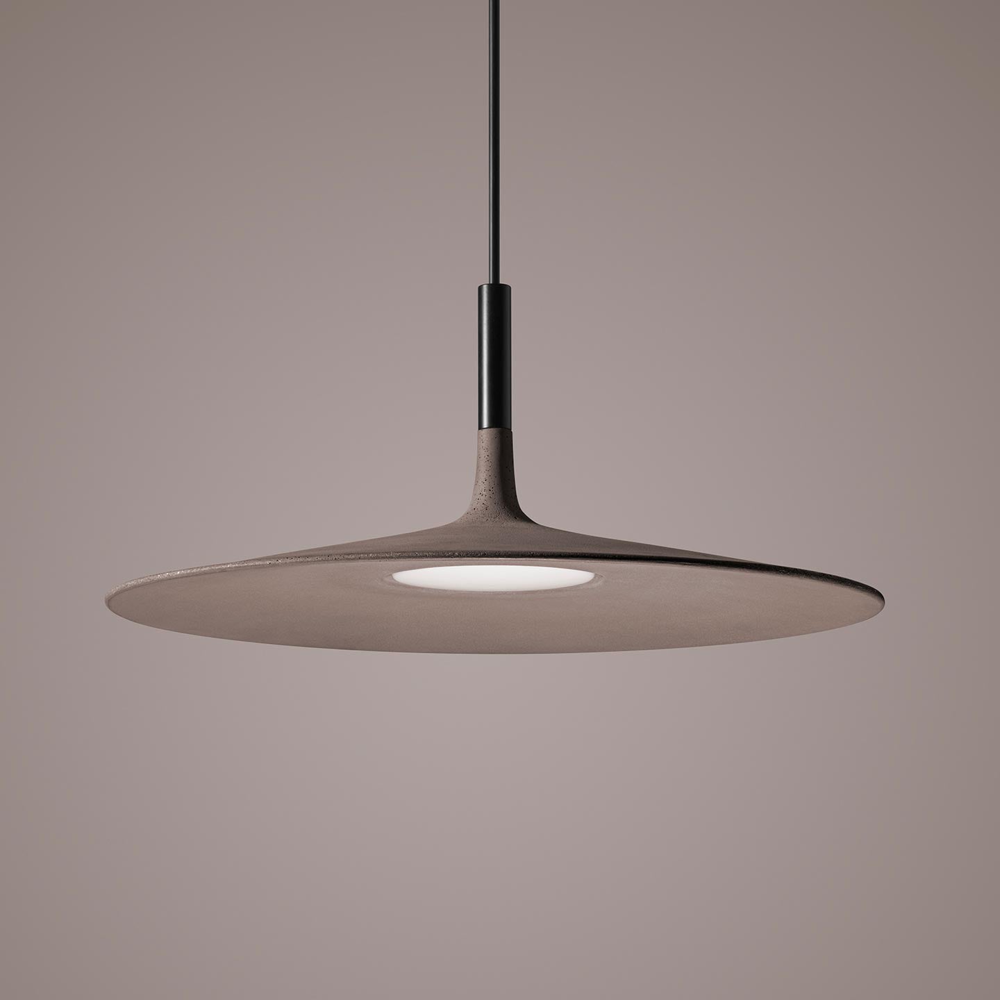 Aplomb Large - Led Cement Pendant Lamp by Foscarini #Brown