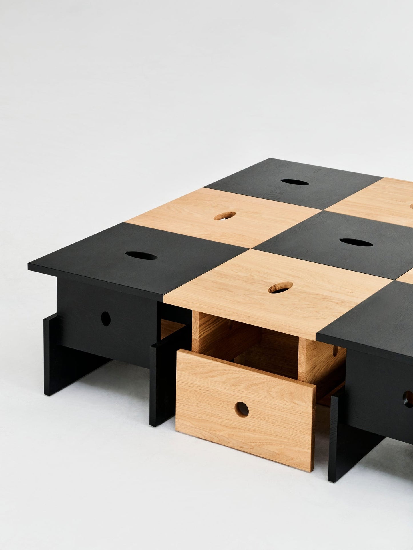 Wood Box coffee table, oiled oak