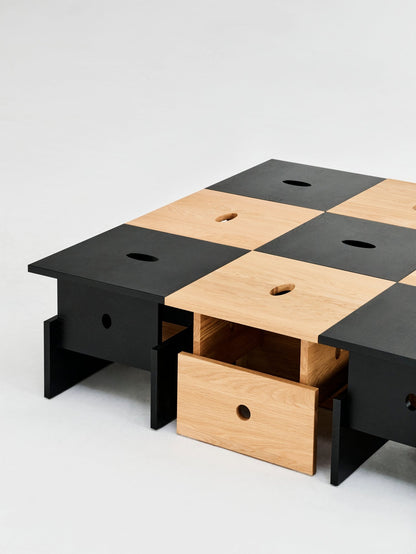 Wood Box coffee table, oiled oak