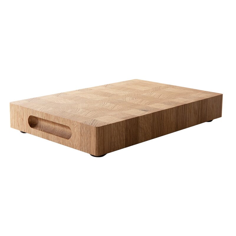 Offcuts cutting board by Wooden #30 x 21 cm, oiled oak #